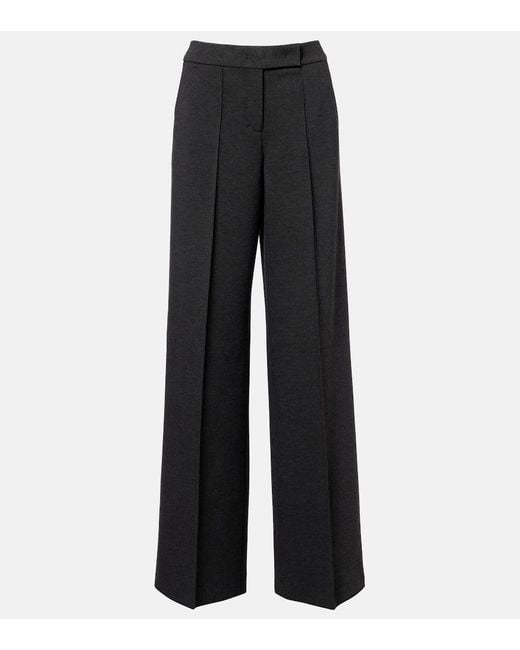 Dorothee Schumacher Black Emotional Essence Jersey Wide-Leg Pants
