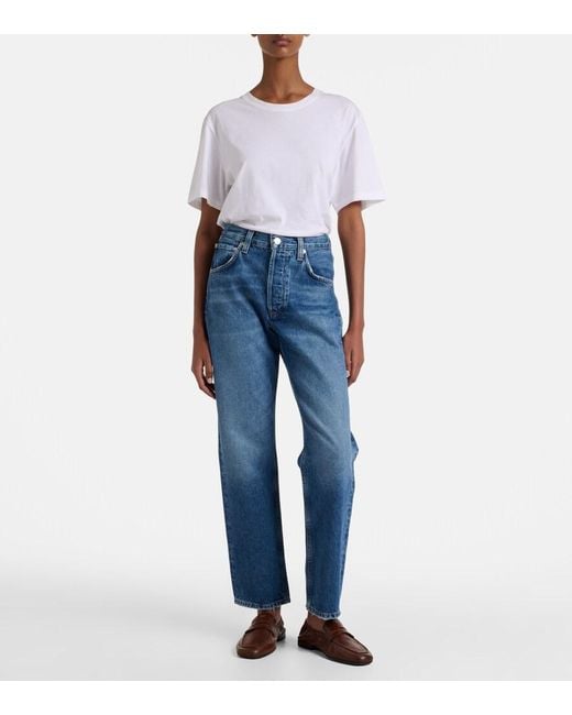 Citizens of Humanity Blue Winslow Mid-Rise Straight Jeans