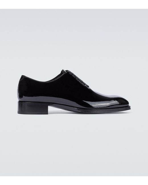 Tom Ford Leather Elkan Evening Lace-up Shoes in Black for Men | Lyst
