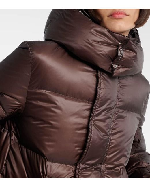 Sacai Brown Technical Down Jacket