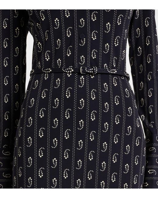 Tory Burch Black Printed Polo Dress