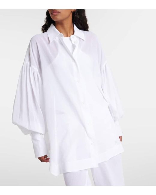 Camicia oversize in cotone di The Attico in White
