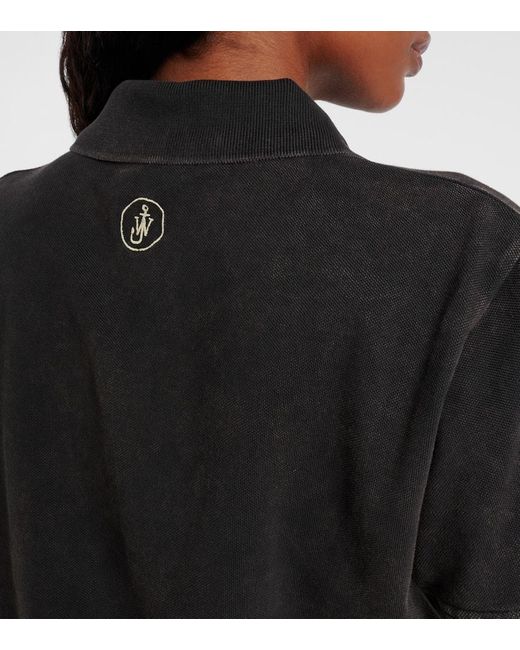J.W. Anderson Black Polohemd Aus Baumwoll-Pique