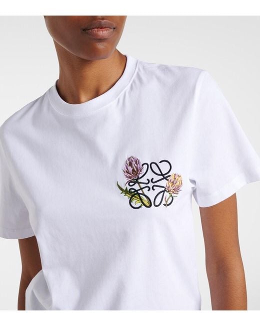 Loewe White Paula's Ibiza Anagram Cotton T-Shirt
