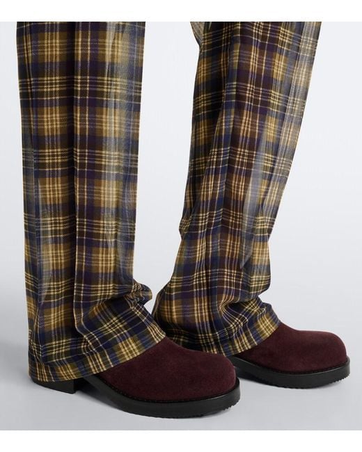 Dries Van Noten Brown Suede Mules