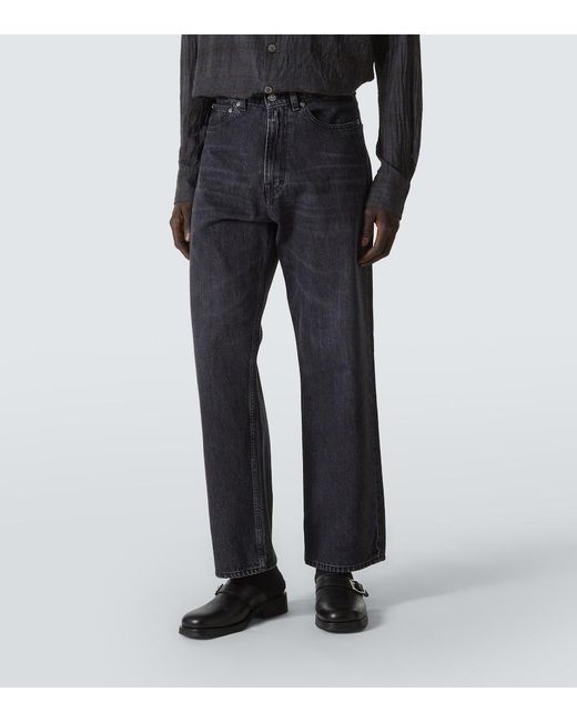 Our Legacy Blue Third Cut Wide-Leg Jeans for men