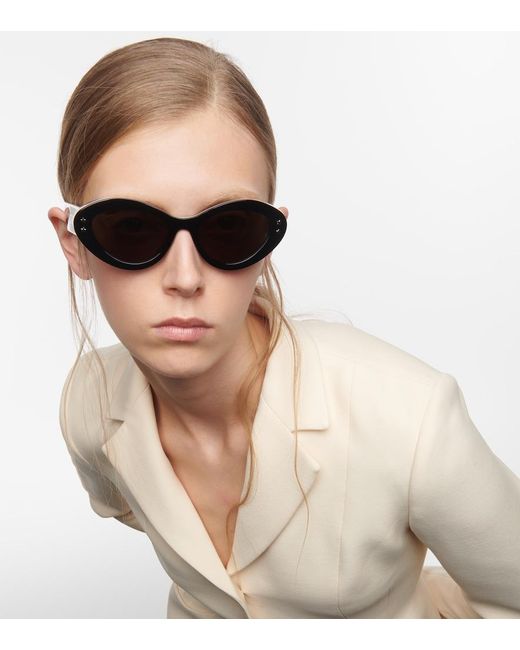 Dior Brown Diorpacific B1U Cat-Eye Sunglasses