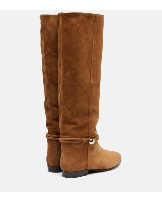 Isabel Marant Brown Stiefel Nynel Aus Veloursleder