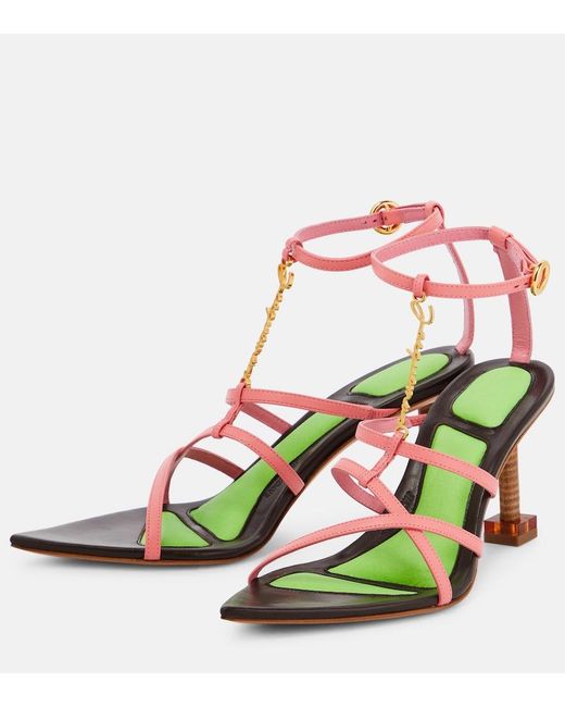 Jacquemus Green Les Sandales Pralu Hautes Pumps
