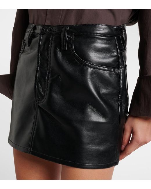 Agolde Black Keira Miniskirt