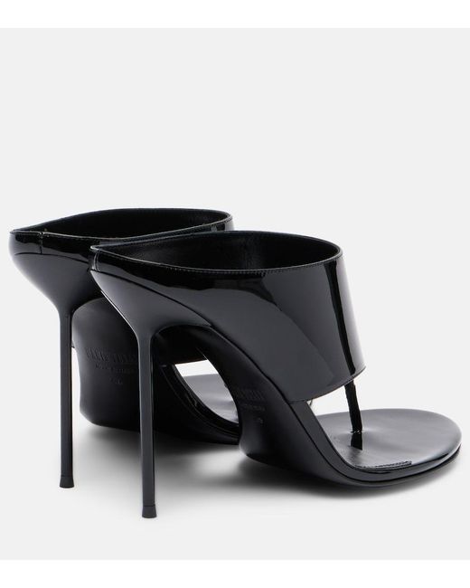 Paris Texas Black Lidia 105 Patent Leather Mules