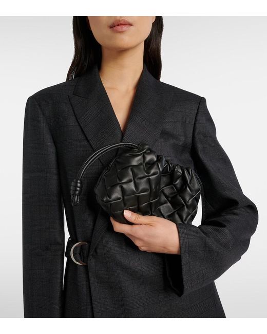 Loewe Black Flamenco Mini Leather Clutch