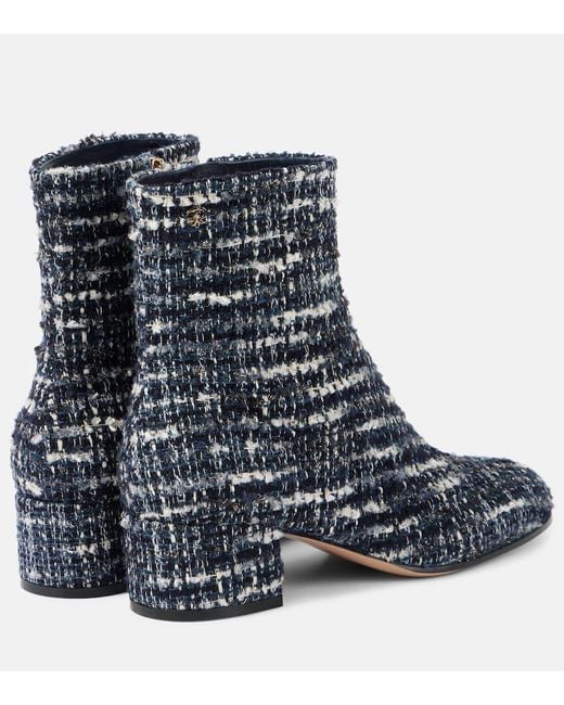 Gianvito Rossi Blue 45 Boucle Ankle Boots