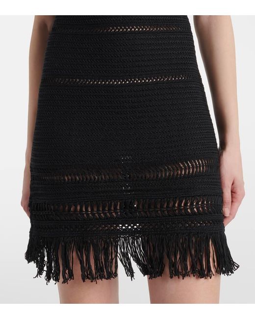 Isabel Marant Black Minikleid Araliage Aus Makramee