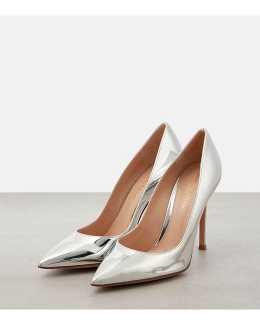 Gianvito Rossi Gianvito 105 Metallic Leather Pumps