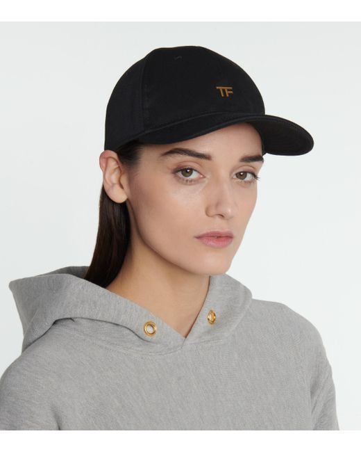 Tom Ford Tf Canvas Baseball Hat in Black - Save 8% - Lyst