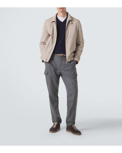 Brunello Cucinelli Natural Technical Jacket for men