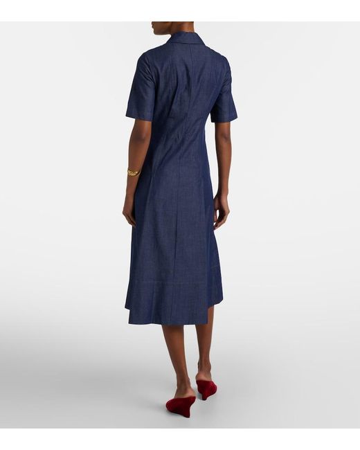 Vince Blue Denim Shirt Dress