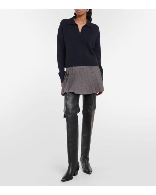 Dorothee Schumacher Black Strong Femininity Leather Over-the-knee Boots