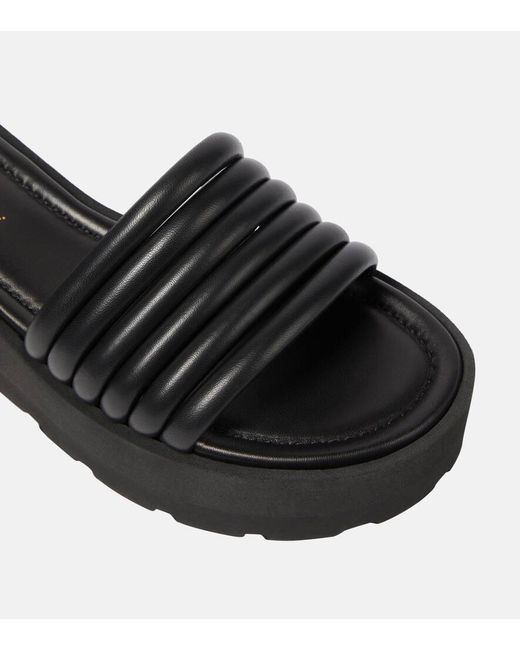 Sandali in pelle con plateau di Gianvito Rossi in Black