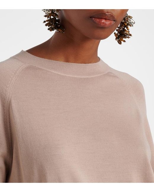 Dries Van Noten Natural Wool Sweater