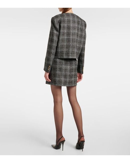 Blazé Milano Gray Jacke Lulua Shamo Aus Einem Wollgemisch
