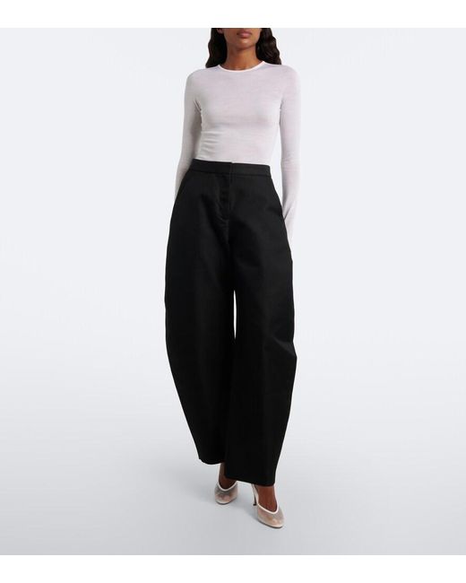 Alaïa White Wool Bodysuit