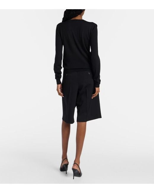Saint Laurent Blue Wool Sweater