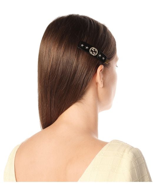 Gucci GG Hair Clip in Black Lyst