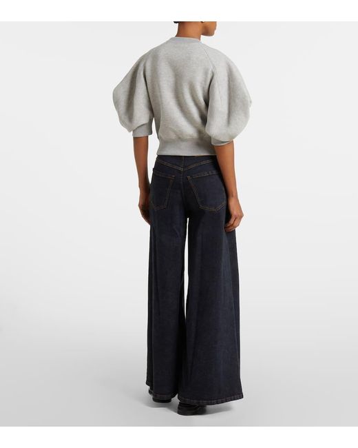 Top di Sacai in Gray