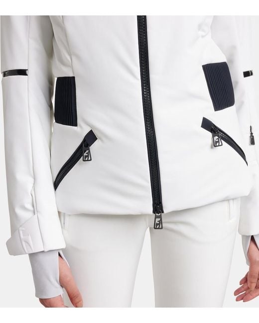 Toni Sailer White Martha Ski Jacket