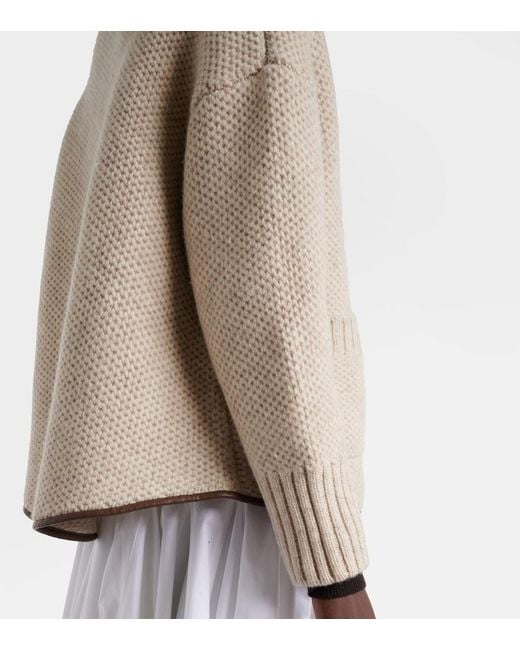 Altuzarra Natural Llewellyn Knitted Wool Jacket
