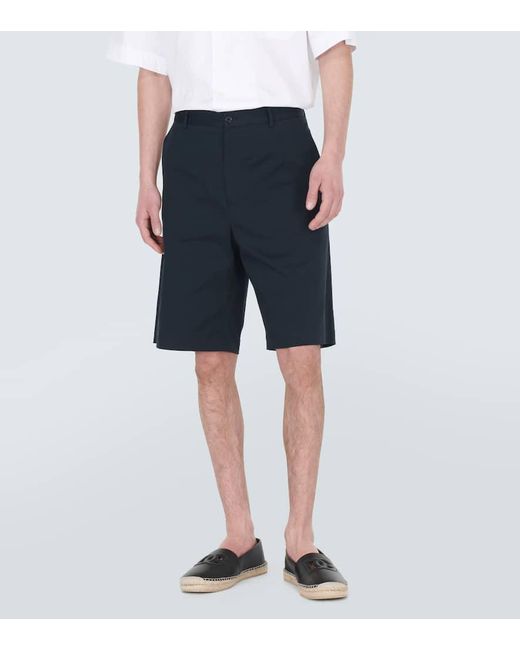 Bermudas Tailored De Mezcla De Algodon Dolce & Gabbana de hombre de color Blue