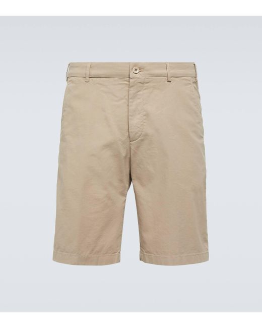 Loro Piana Natural Cotton-blend Bermuda Shorts for men