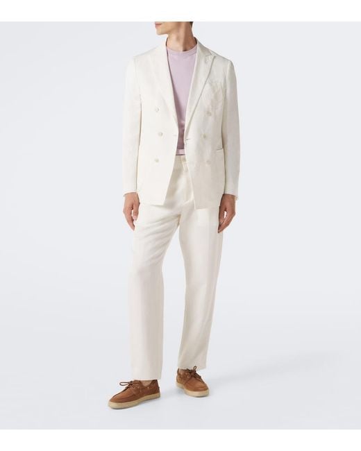 Canali Natural Kei Linen And Silk Blazer for men