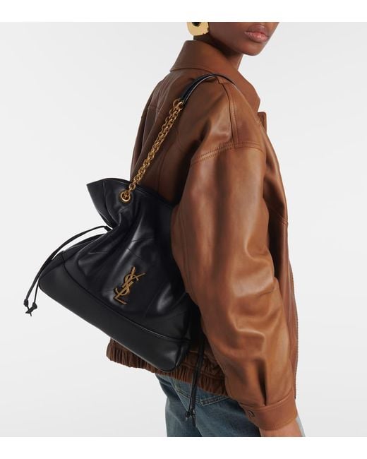 Saint Laurent Black Jamie Shopping Small Leather Shoulder Bag