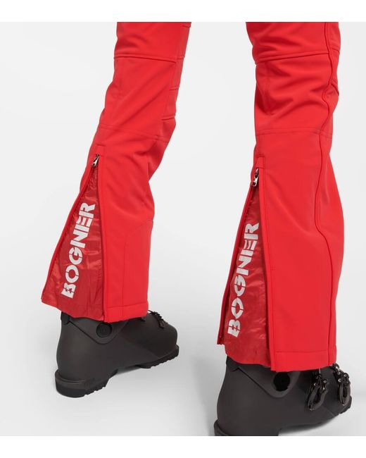Bogner Red Cami Ski Bib Pants