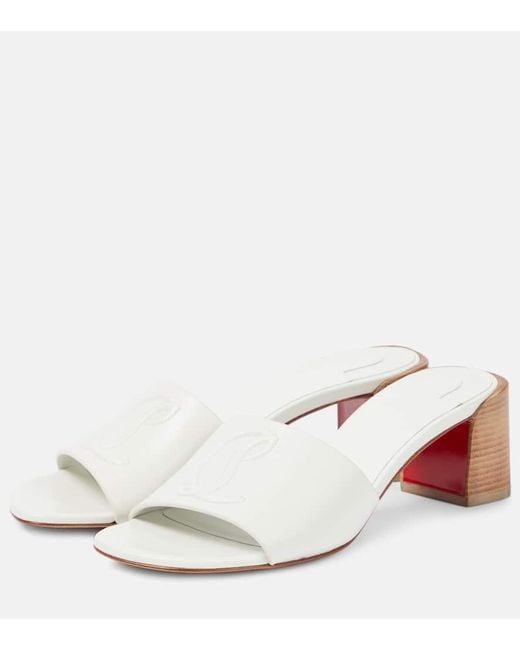 Sandali So Cl di Christian Louboutin in White