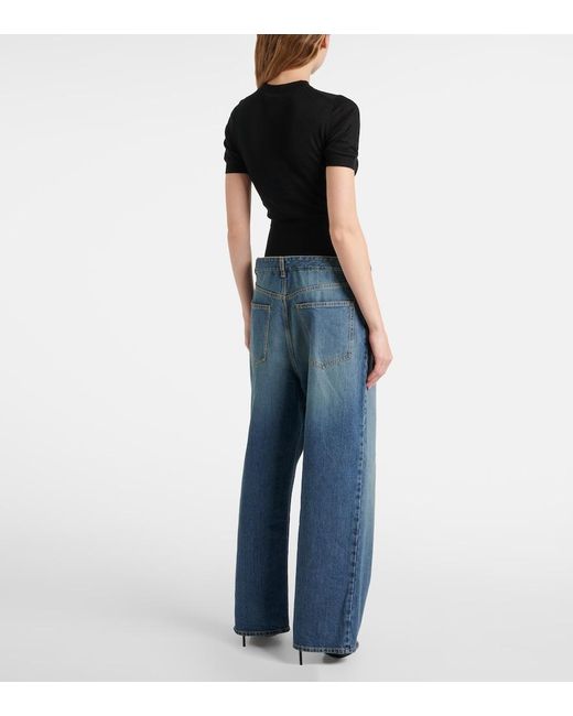 Alaïa Black Cropped Cashmere Top