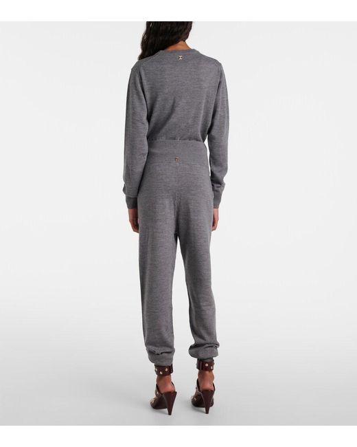 Chloé Gray Wool Sweatpants