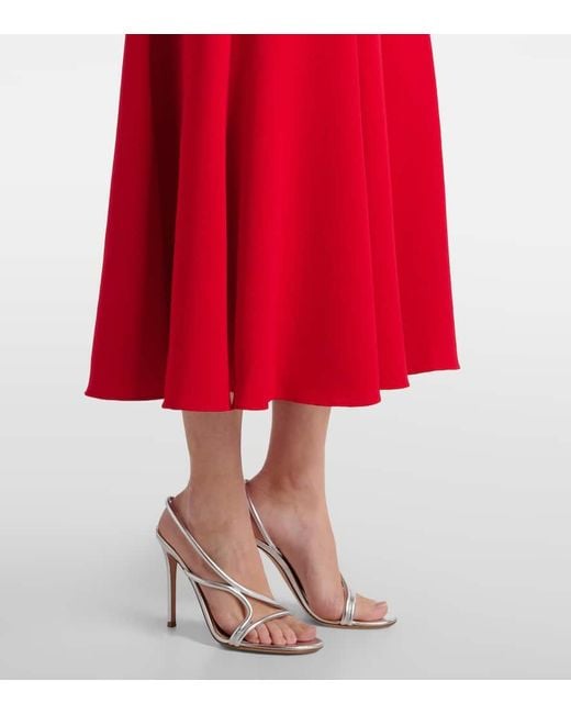 Roland Mouret Red Midikleid Aus Cady
