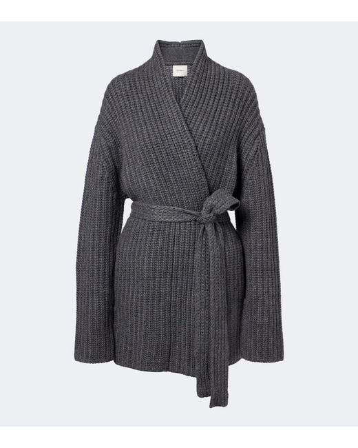 Lisa Yang Black Jacqueline Cashmere Wrap Cardigan