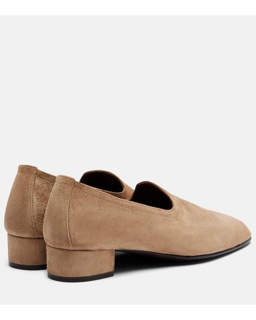 Herbert Levine Brown Soft Touch Suede Loafers