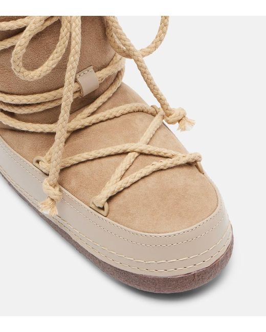 Inuikii Natural Classic Shearling-Lined Suede Snow Boots