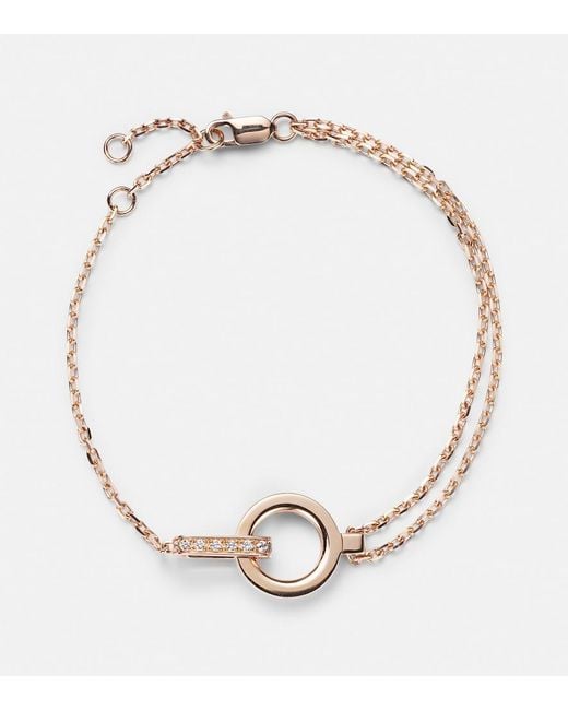 Repossi Metallic Berbere 18Kt Rose Bracelet With Diamonds