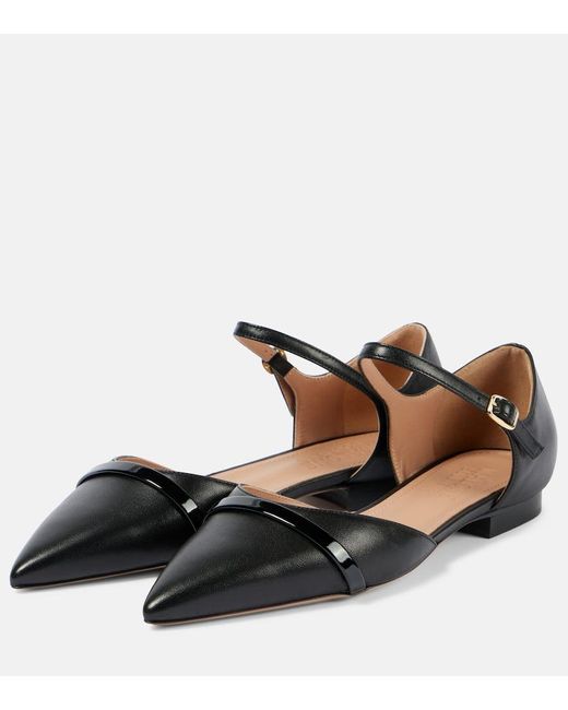 Zapatos planos Ulla 10 de piel Malone Souliers de color Black
