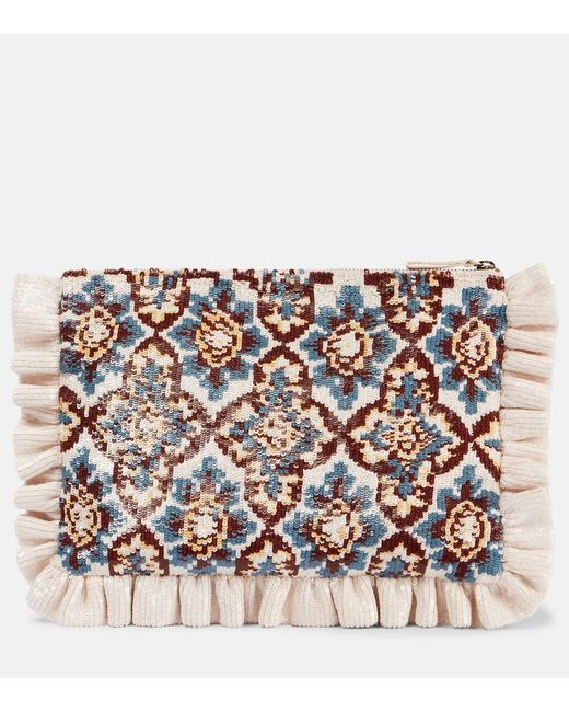LaDoubleJ Multicolor Sequined Pouch