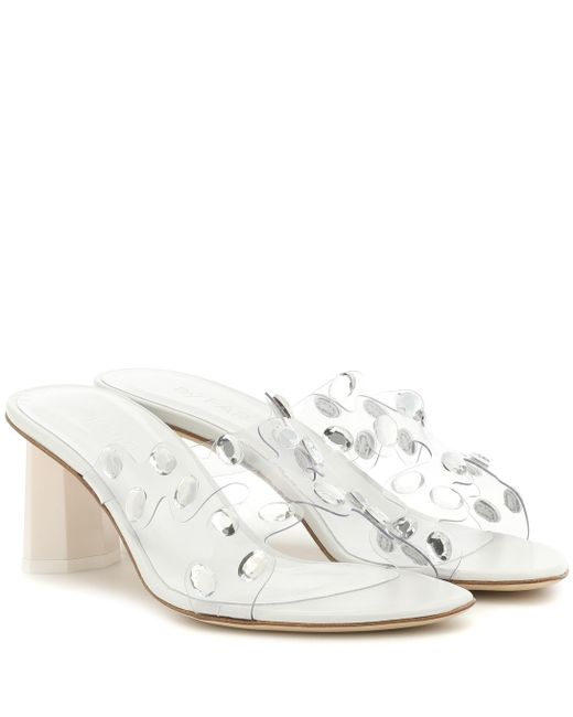 By far shop white sandals