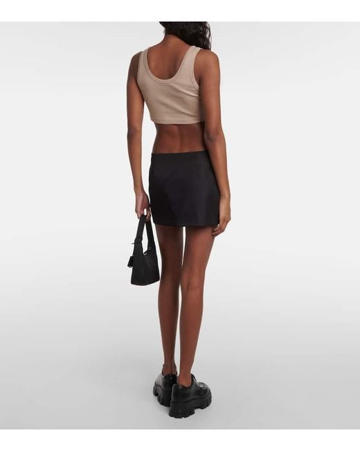 Prada Natural Top Aus Baumwoll-Jersey