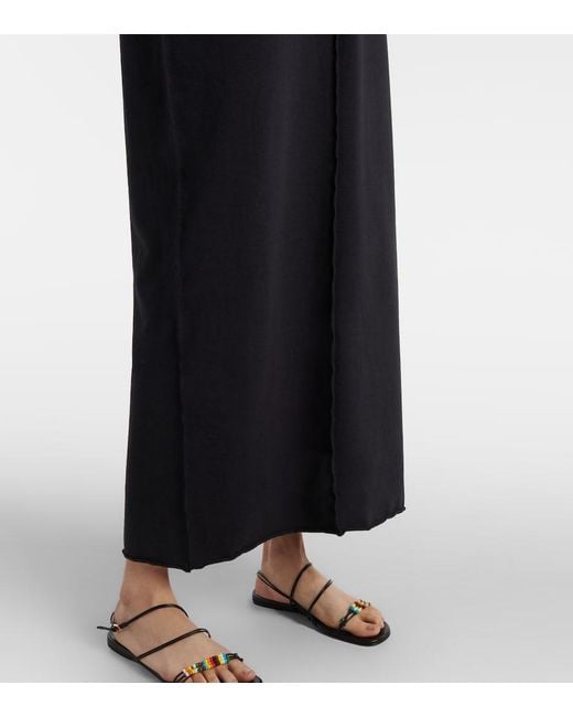 Khaite Blue Hal Cotton Maxi Dress